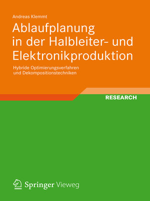 cover image of Ablaufplanung in der Halbleiter- und Elektronikproduktion